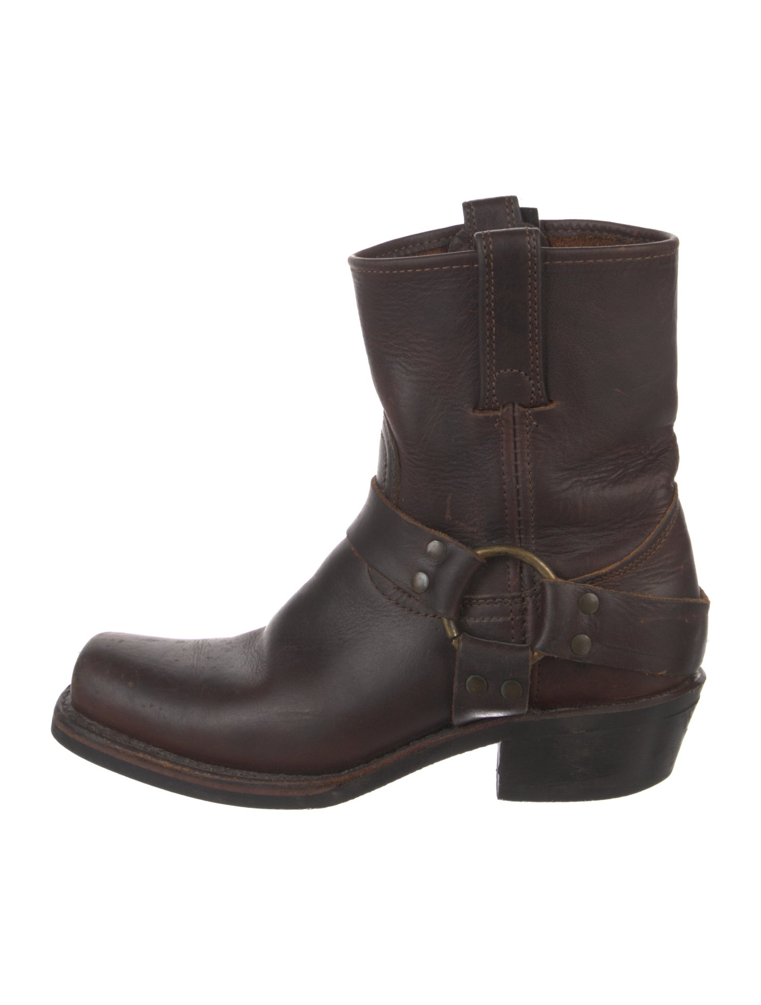 Frye Leather Moto Boots