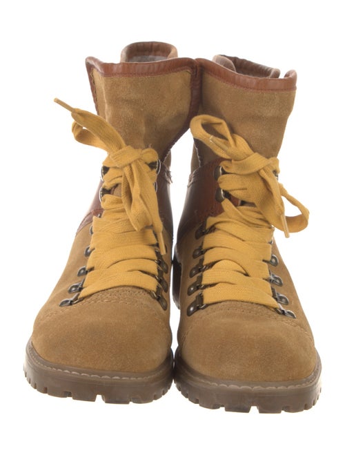 Frye Suede Combat Boots