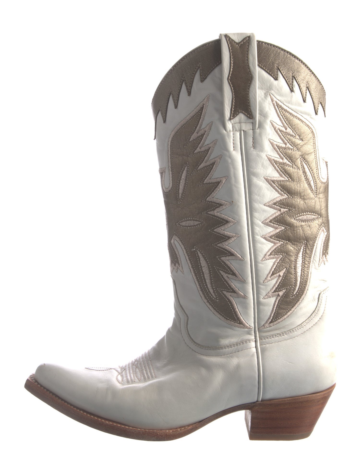 Frye Leather Patterned Western Boots