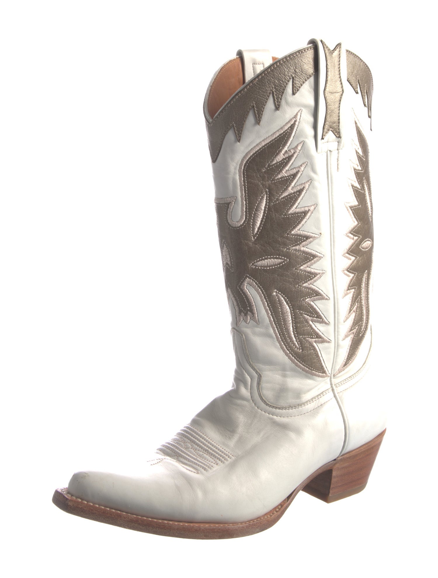 Frye Leather Patterned Western Boots