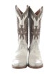 Frye Leather Patterned Western Boots