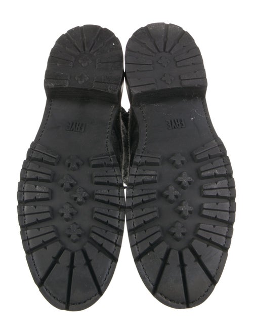 Frye Faux Fur Trim Combat Boots