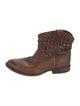 Frye Leather Studded Accents Western Boots