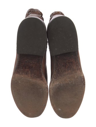 Frye Leather Studded Accents Western Boots