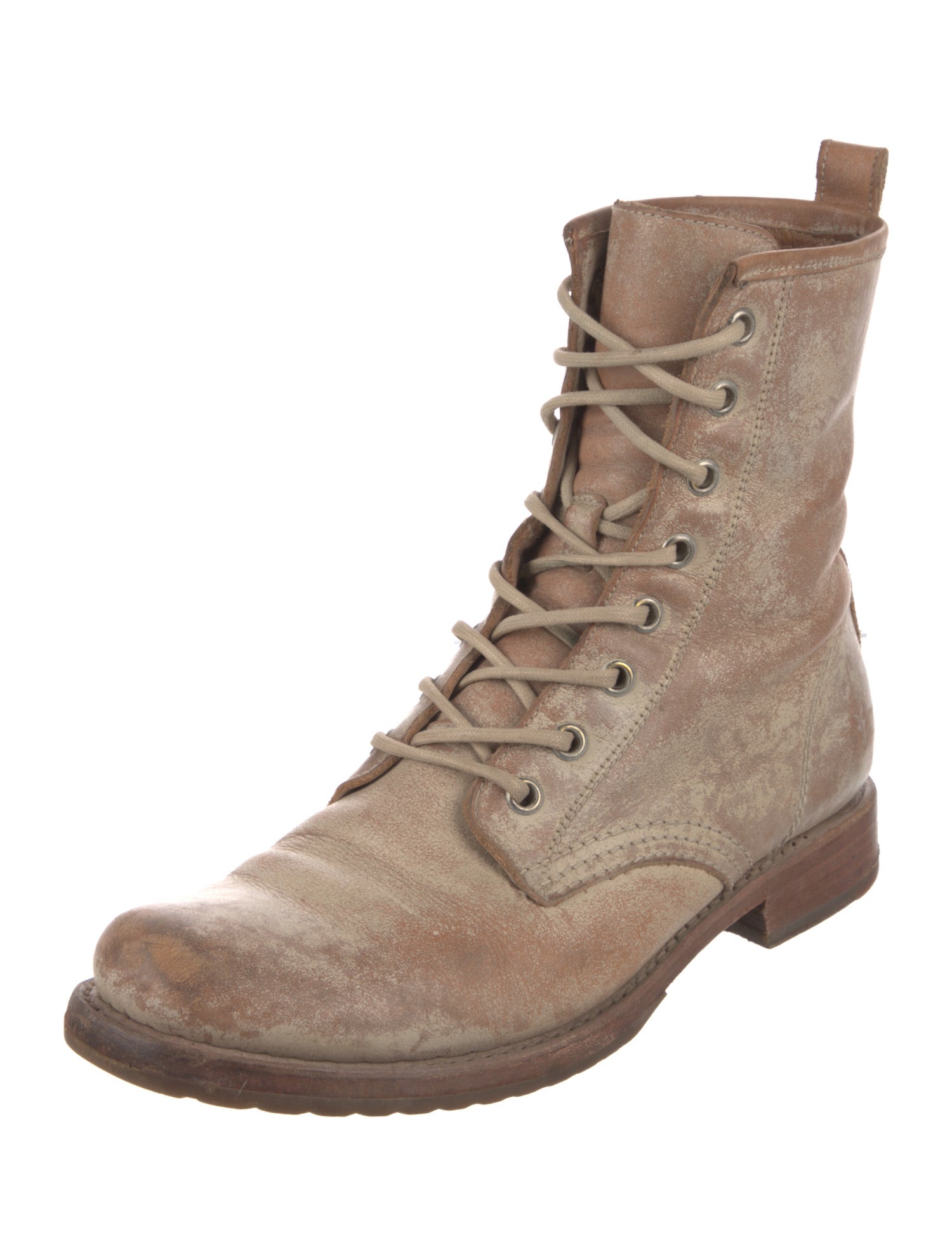 Frye Leather Combat Boots