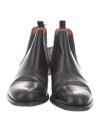 Frye Leather Embroidered Accent Chelsea Boots