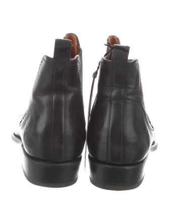 Frye Leather Embroidered Accent Chelsea Boots