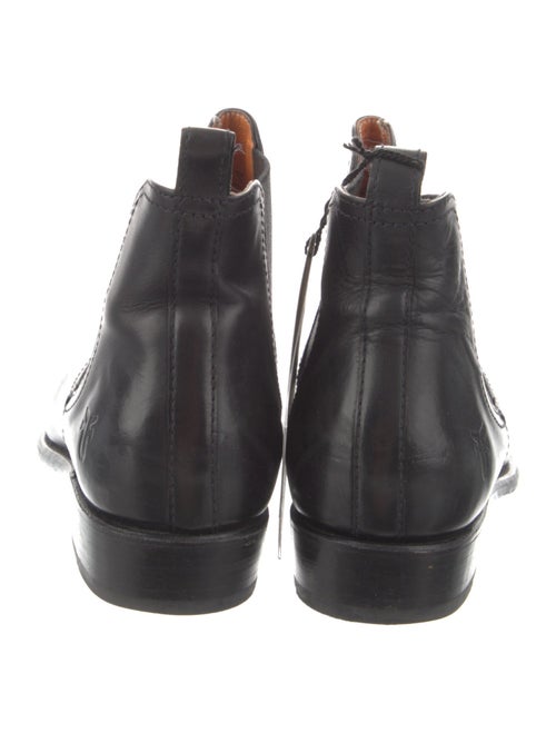 Frye Leather Embroidered Accent Chelsea Boots