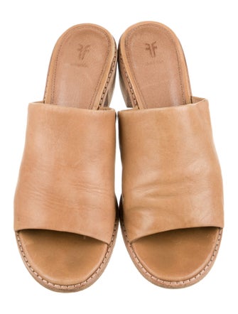 Frye Leather Slides