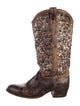 Frye Leather Patterned Western Boots
