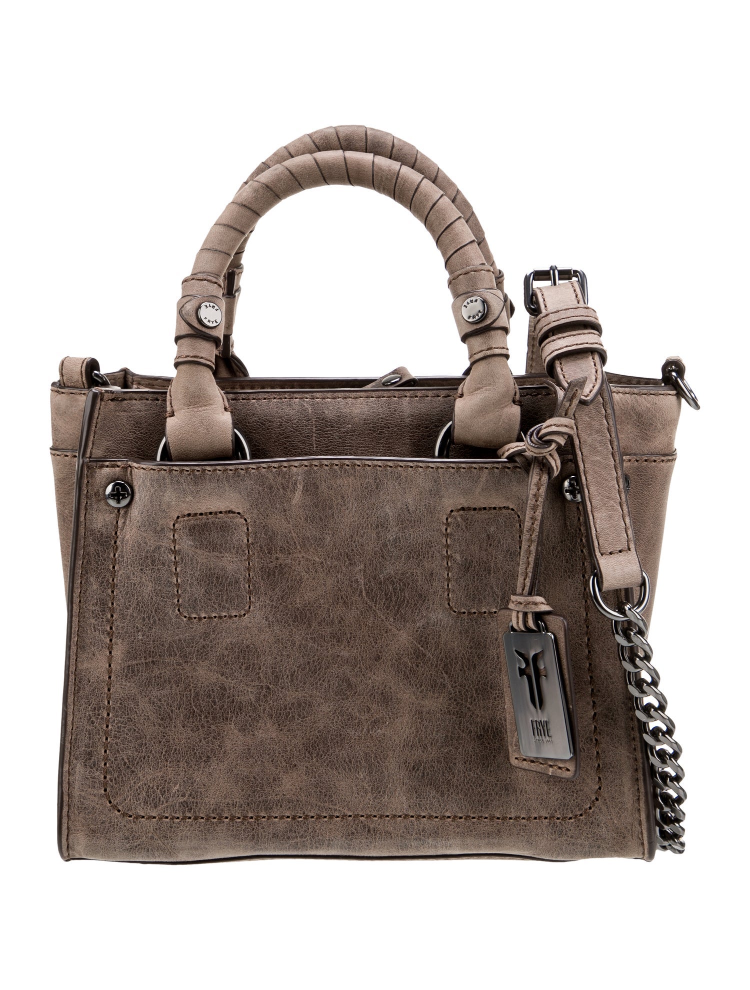 Frye Suede Top Handle Bag