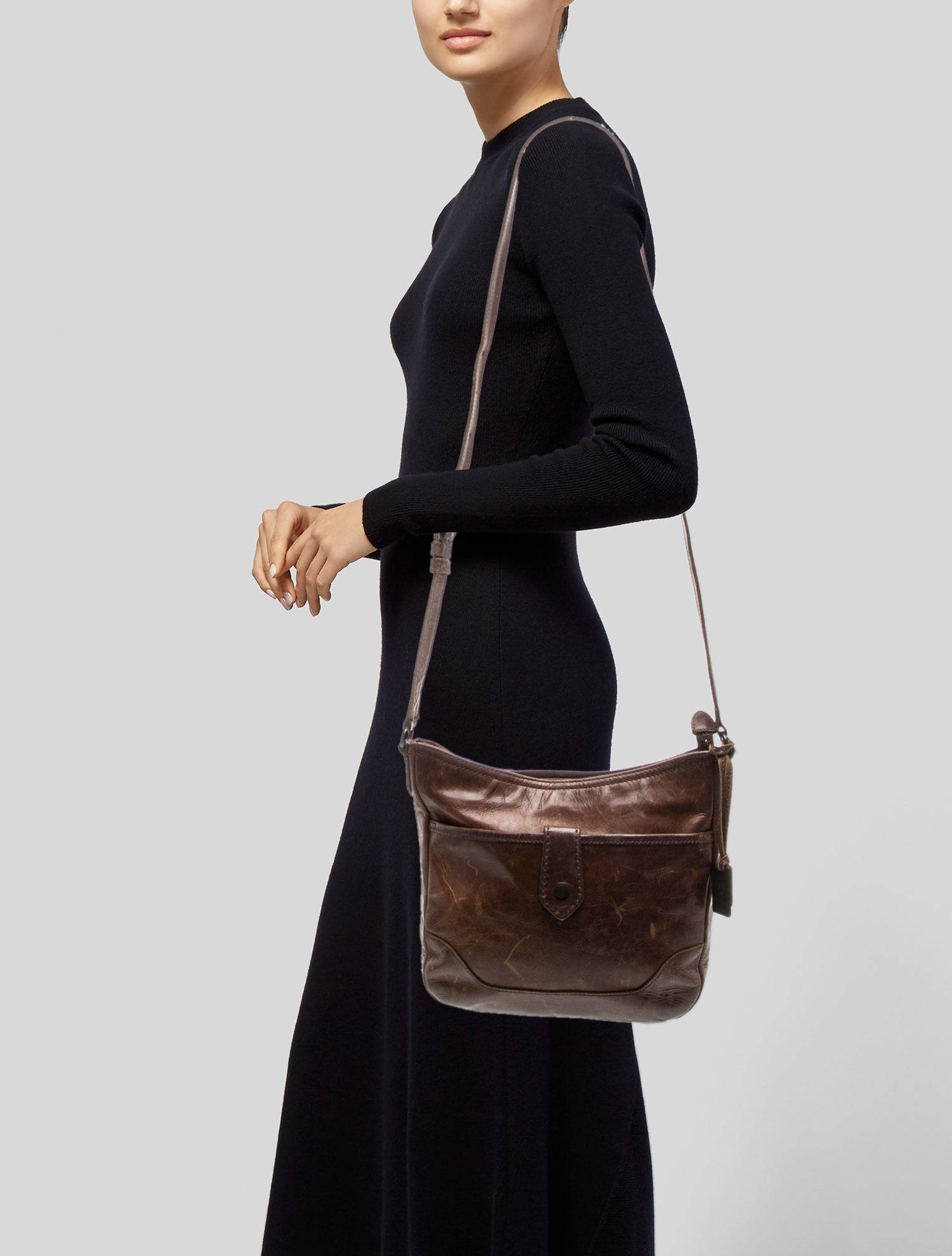 Frye Leather Messenger Bag