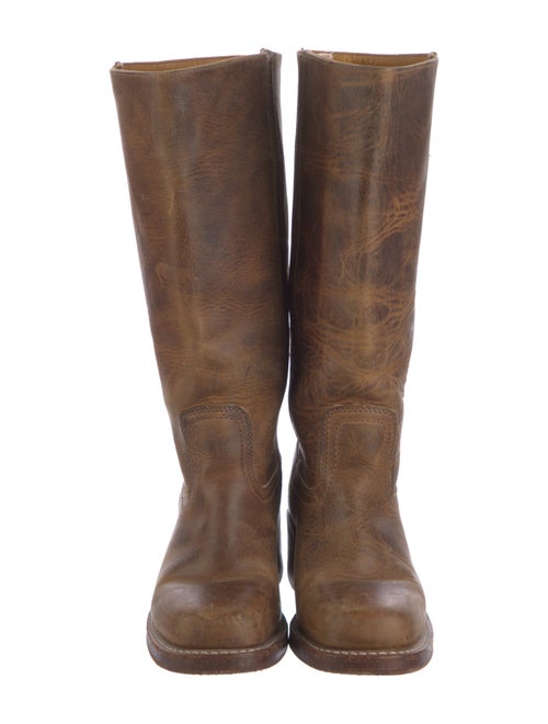 Frye Leather Distressed Accents Riding Boots