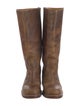Frye Leather Distressed Accents Riding Boots