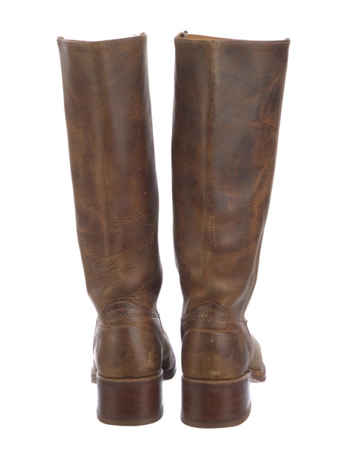 Frye Leather Distressed Accents Riding Boots