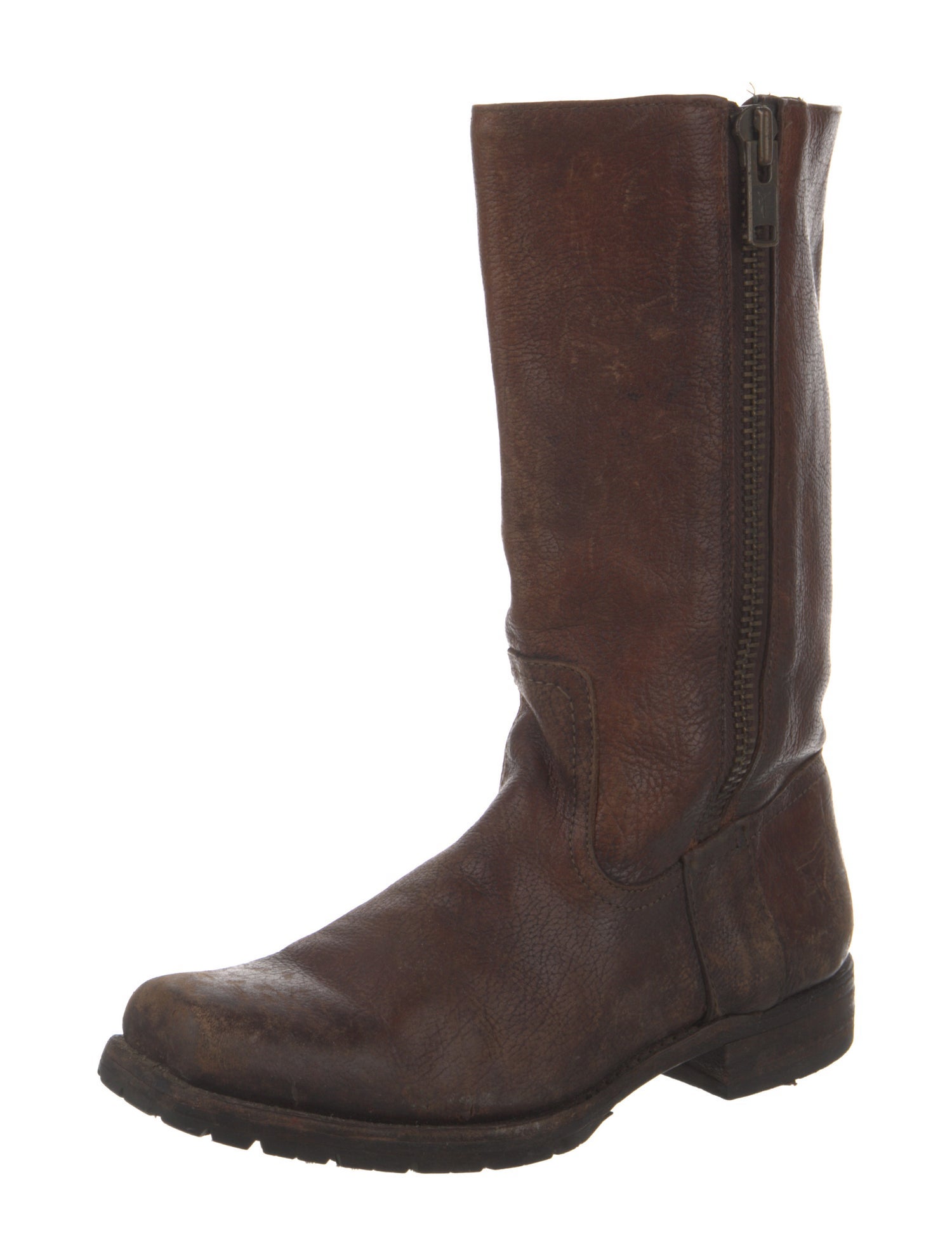 Frye Leather Moto Boots
