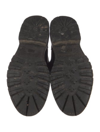 Frye Quilted Pattern Leather Combat Boots