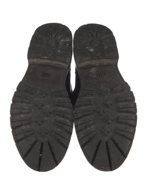 Frye Quilted Pattern Leather Combat Boots