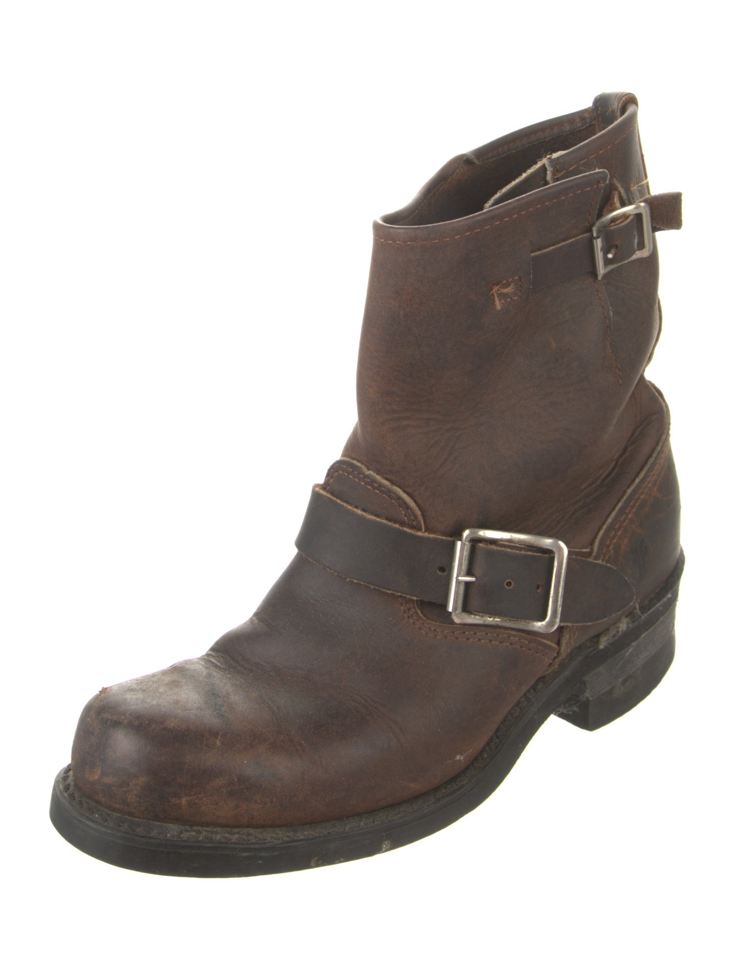 Frye Leather Moto Boots