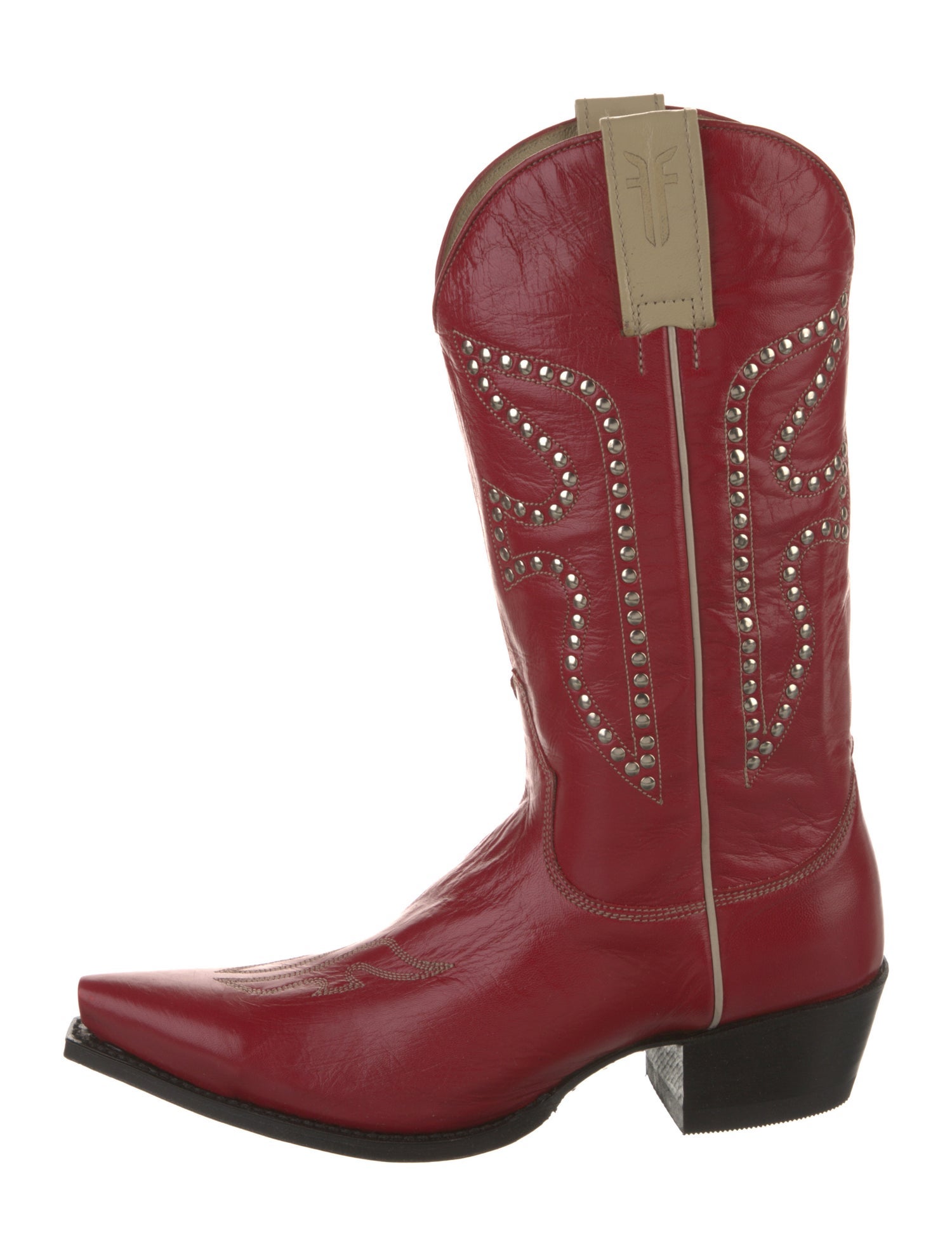 Frye Leather Embroidered Accent Western Boots w/ Tags