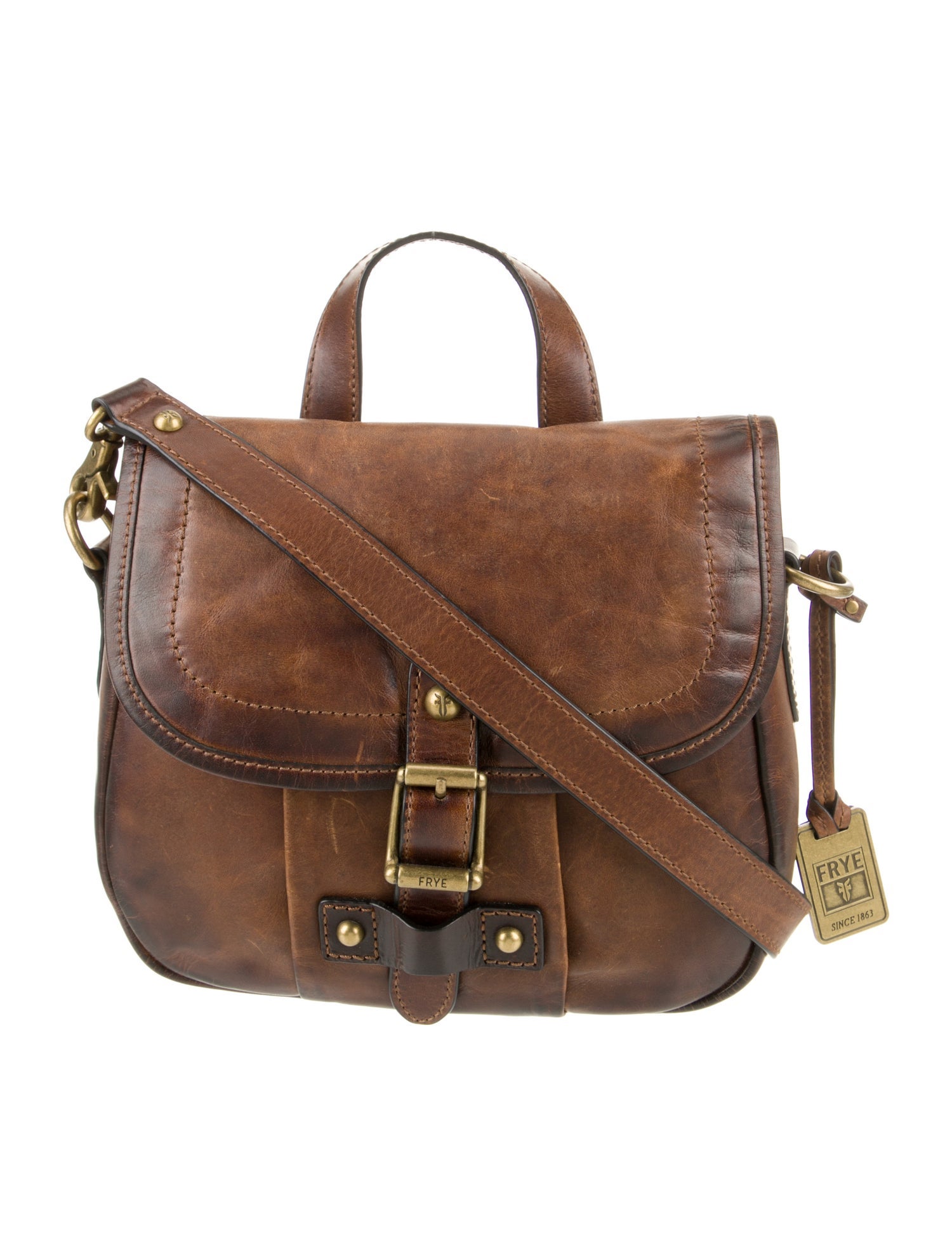 Frye Leather Messenger Bag w/ Tags