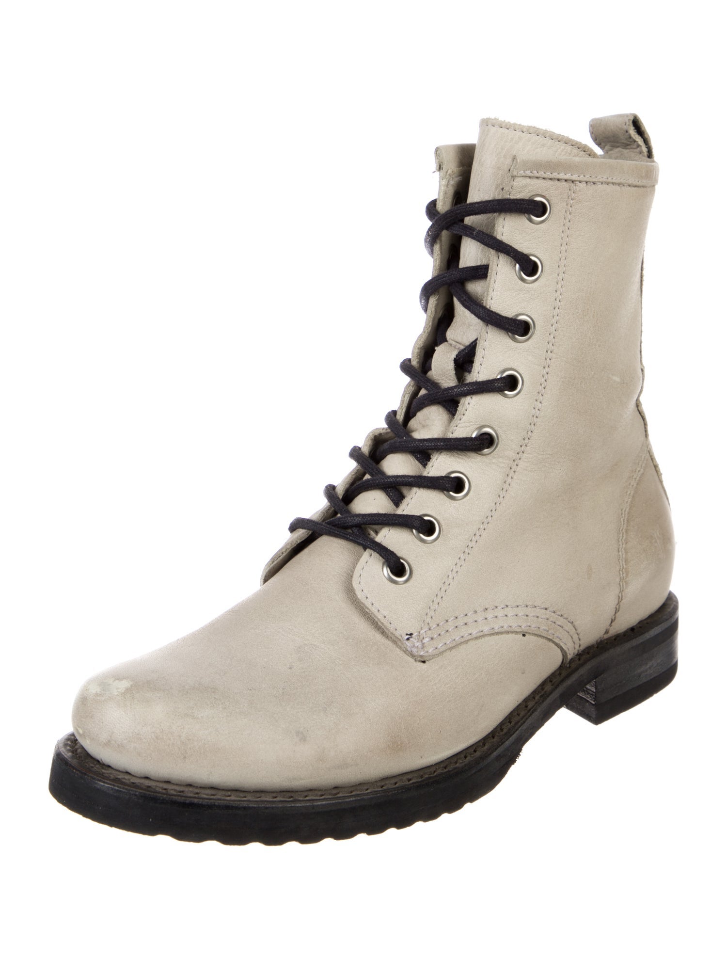 Frye Leather Combat Boots