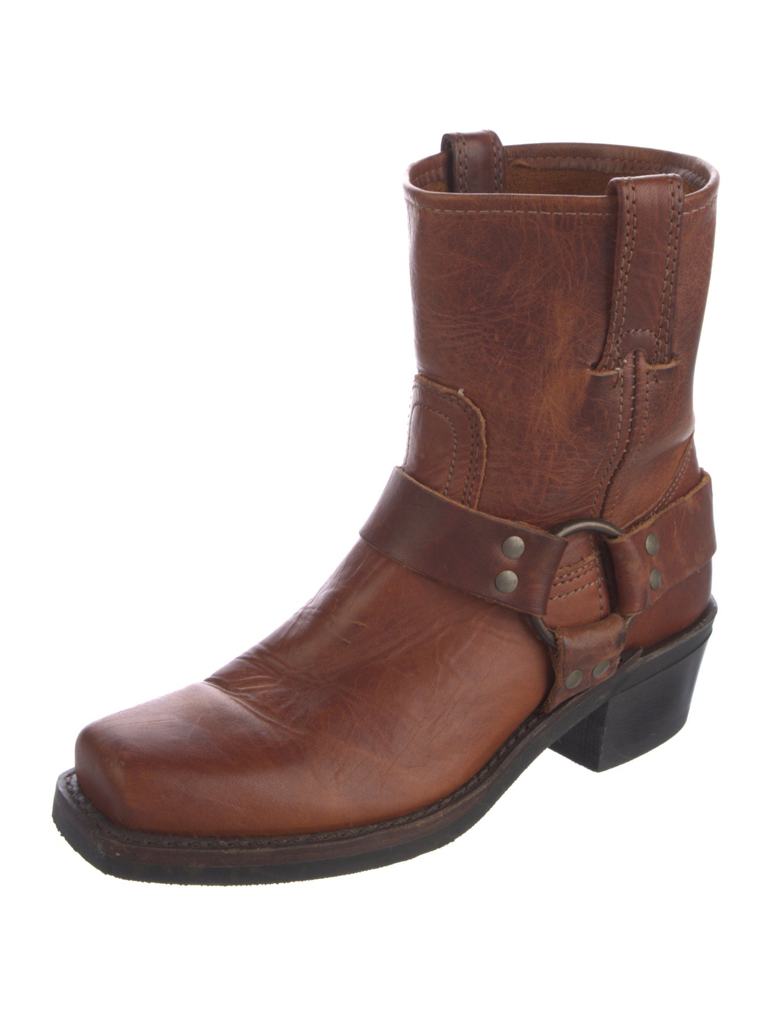 Frye Leather Moto Boots