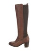 Frye Leather Colorblock Pattern Riding Boots