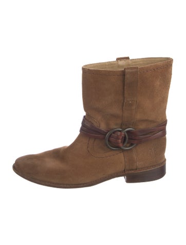Frye Boots Suede Moto 8