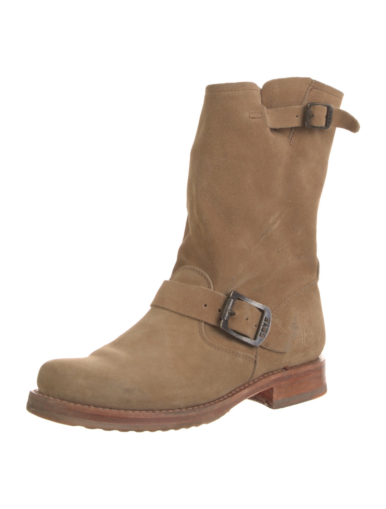 Frye Suede Moto Boots