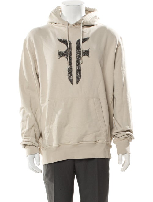 Frye Graphic Print Mock Neck Hoodie