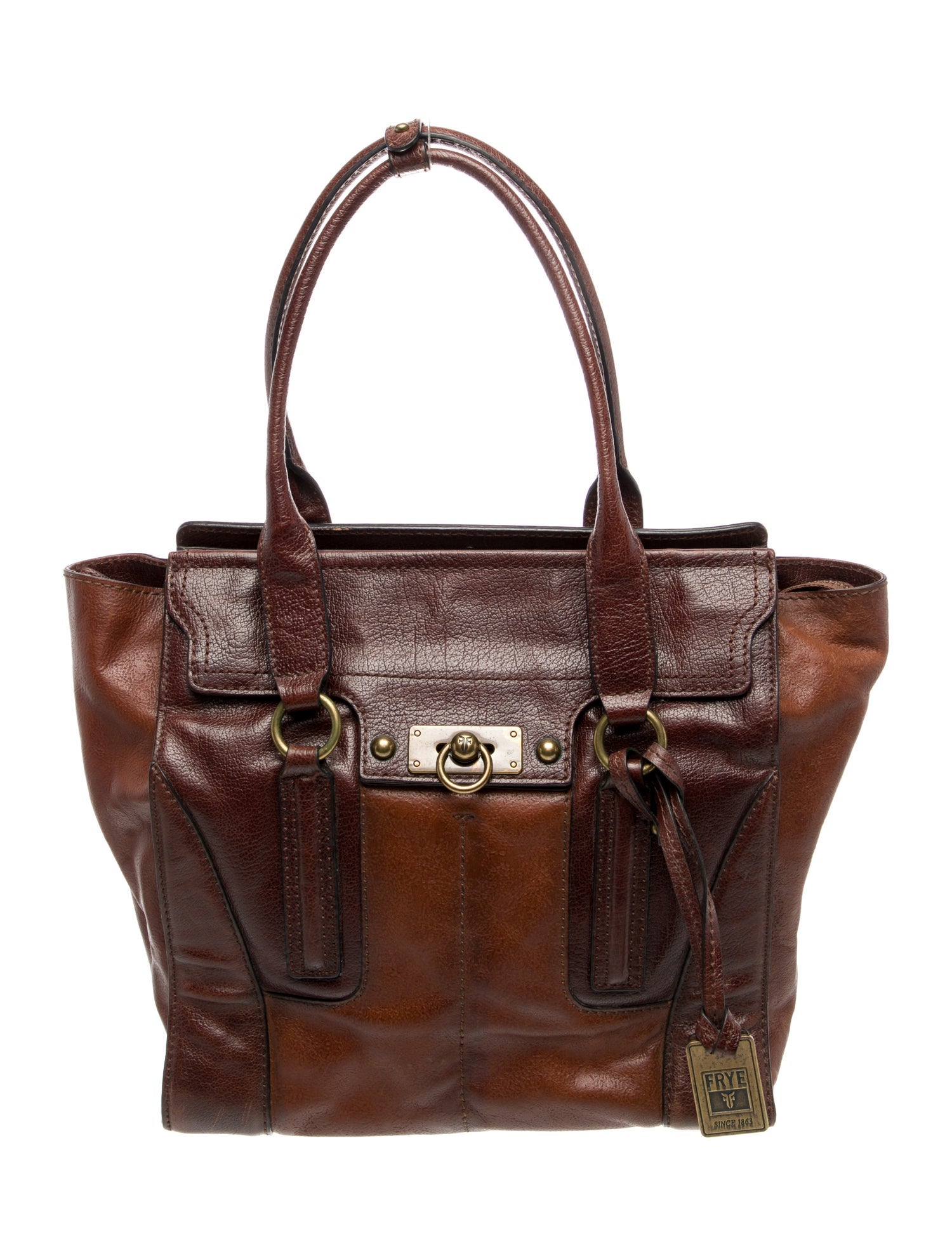 Frye Leather Top Handle Bag