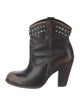 Frye Leather Studded Accents Western Boots