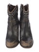 Frye Leather Studded Accents Western Boots