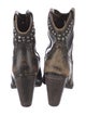 Frye Leather Studded Accents Western Boots