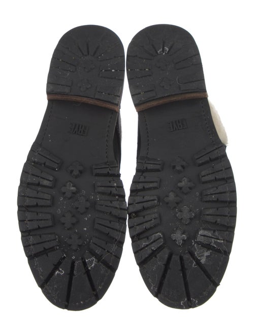 Frye Leather Colorblock Pattern Combat Boots