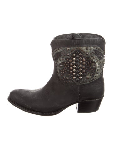 Frye Boots Leather Printed Western 3.5