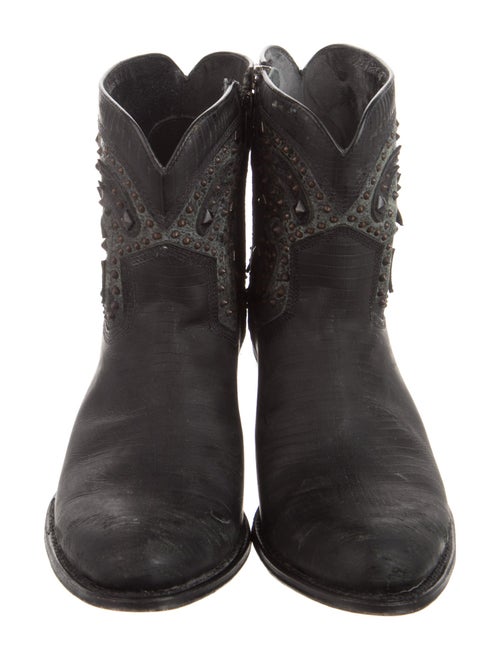 Frye Leather Printed Western Boots