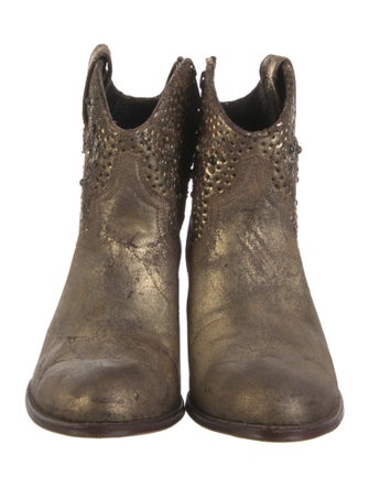 Frye Leather Distressed Accents Western Boots