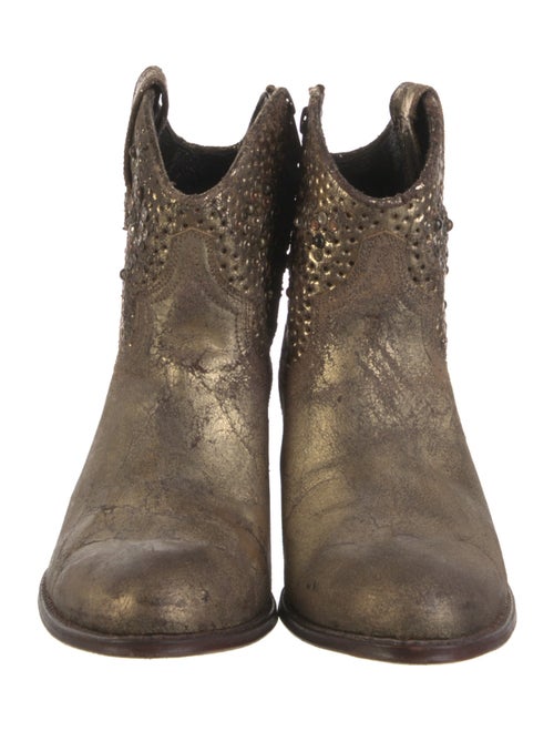 Frye Leather Distressed Accents Western Boots