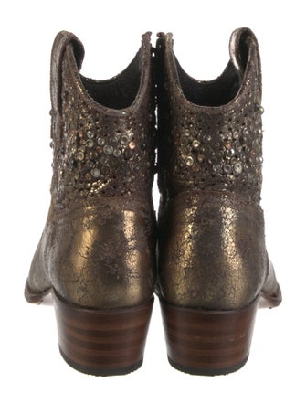 Frye Leather Distressed Accents Western Boots