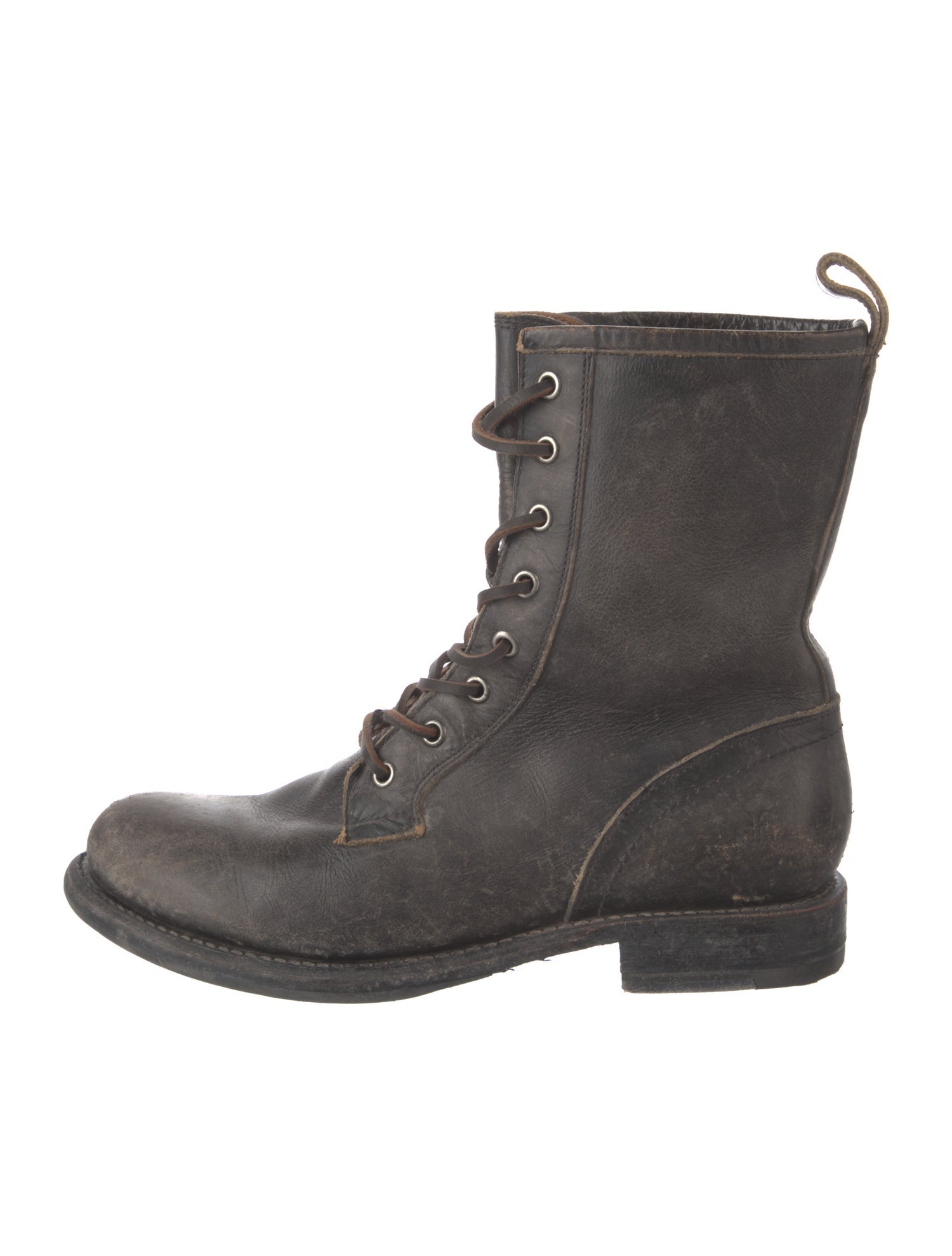 Frye Leather Combat Boots