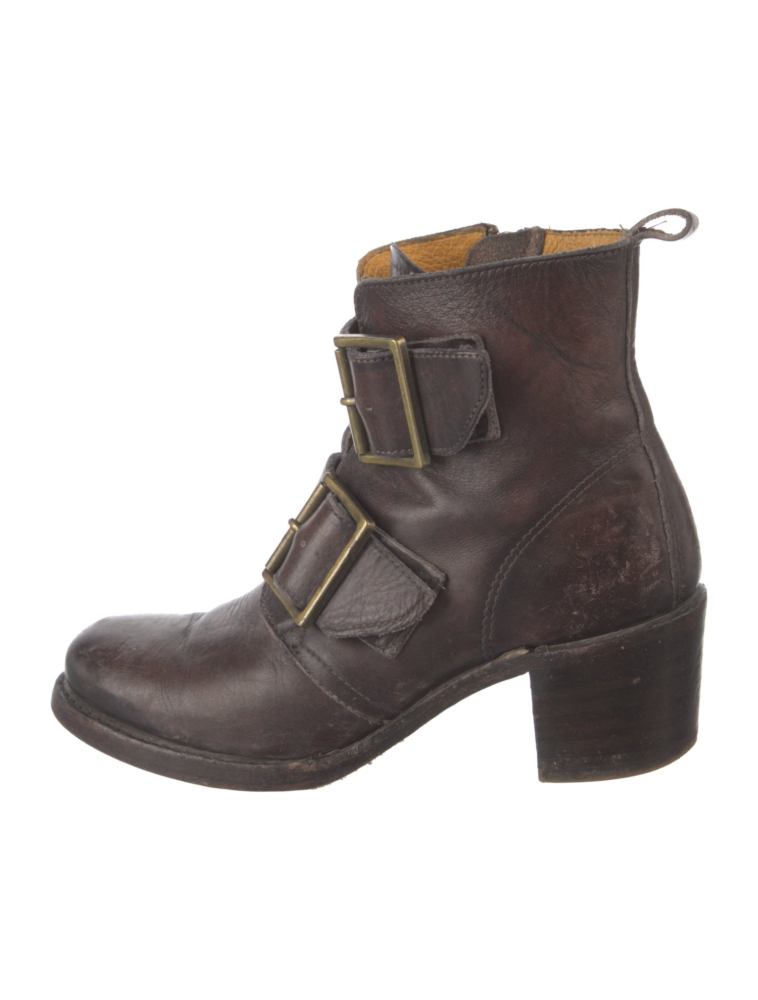 Frye Leather Moto Boots