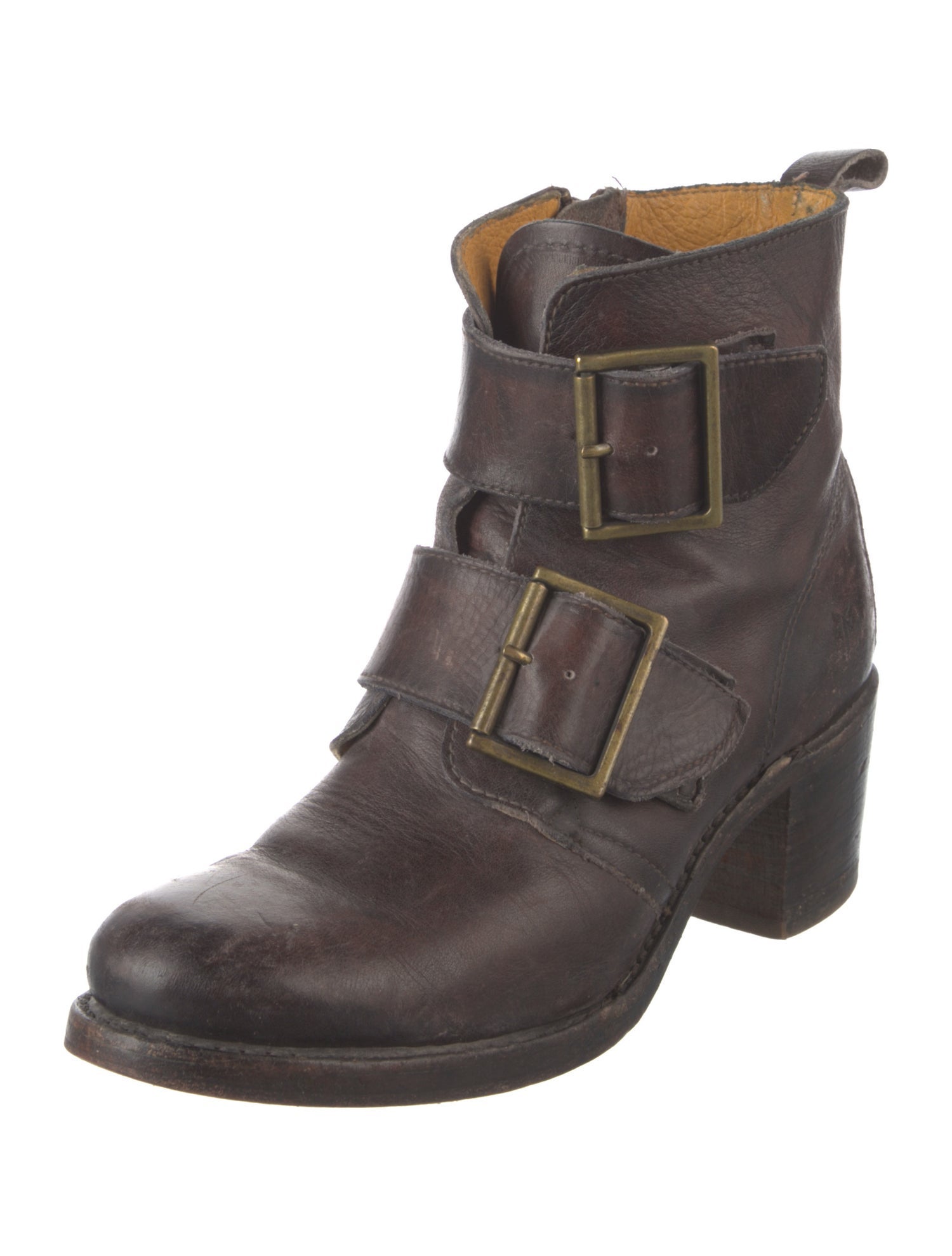 Frye Leather Moto Boots