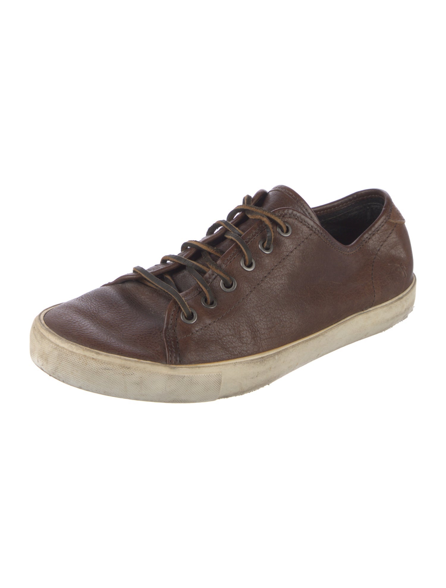 Frye Leather Whipstitch Trim Sneakers