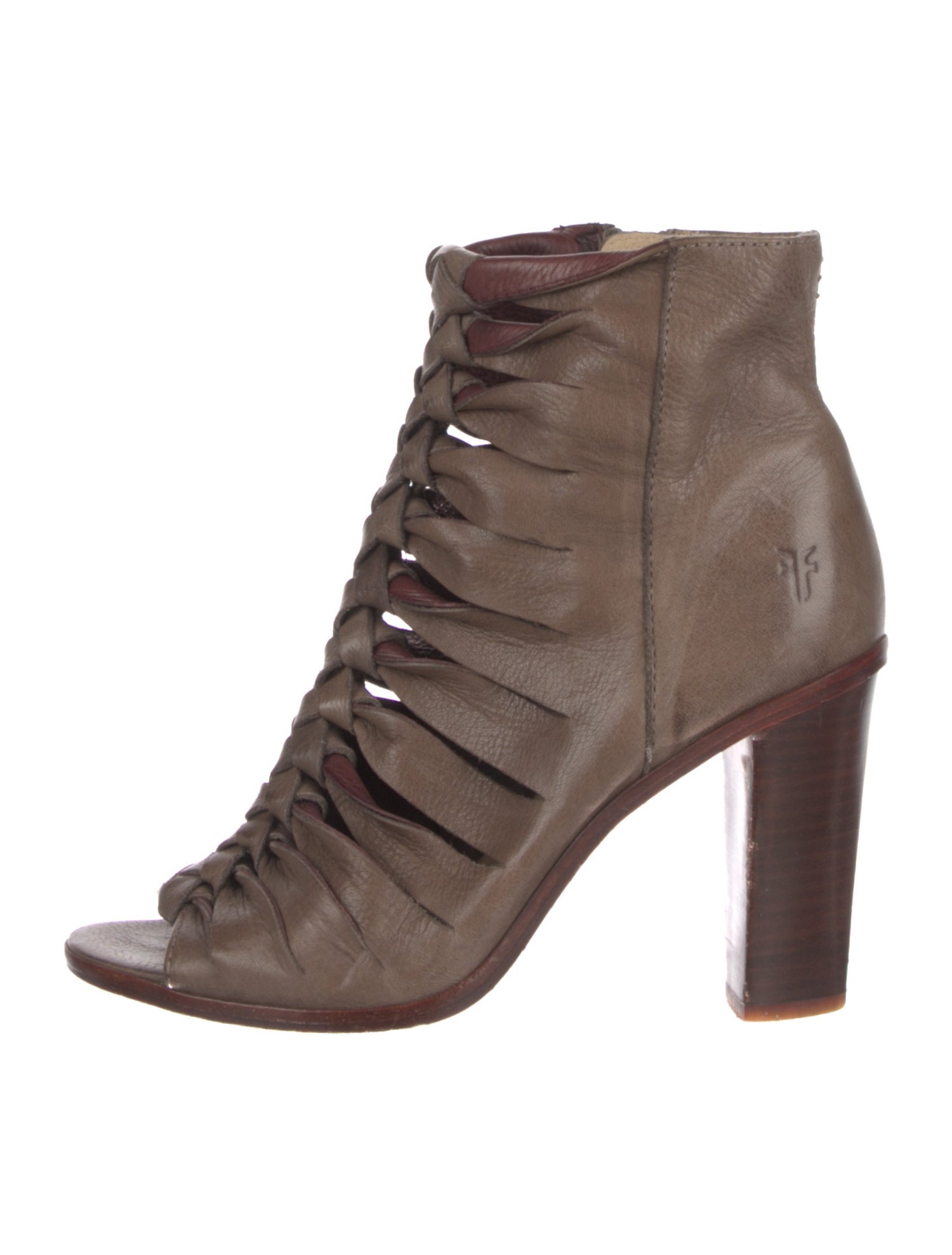 Frye Leather Braided Accents Pumps