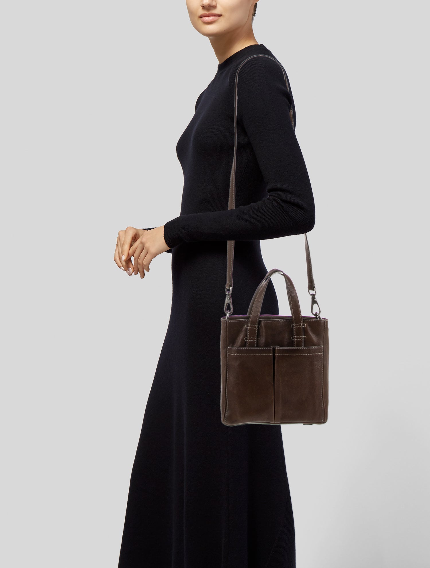 Frye Leather Top Handle Bag