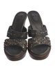 Frye Leather Studded Accents Slides