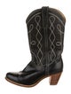 Frye Leather Graphic Print Western Boots