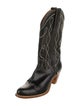 Frye Leather Graphic Print Western Boots